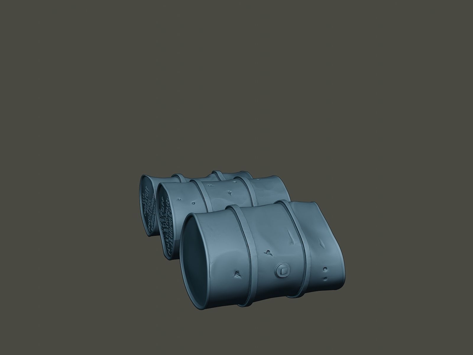 ww2 German Fuel drums and fuel tanks Pack 3D print model_37