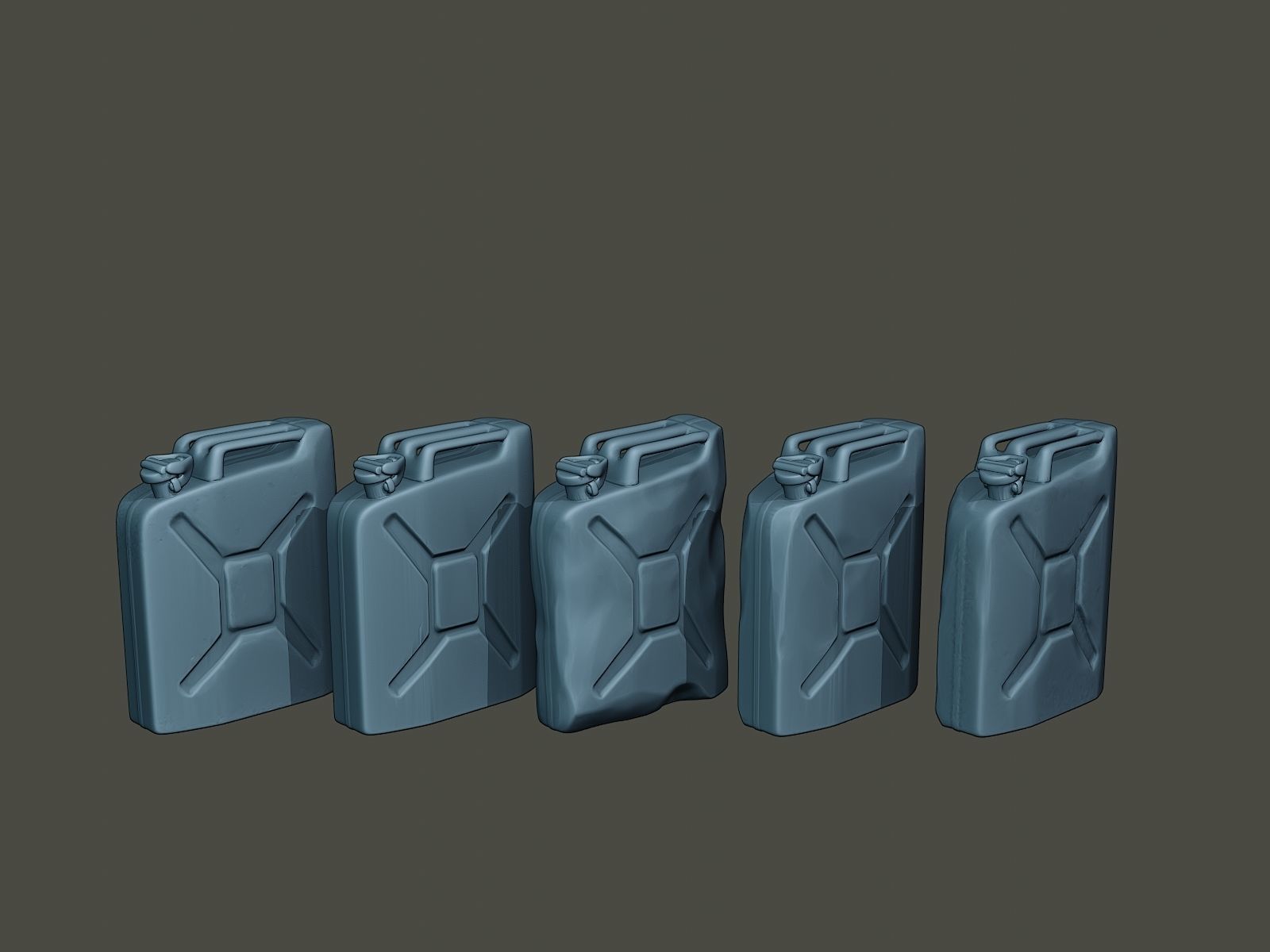 ww2 German Fuel drums and fuel tanks Pack 3D print model_55