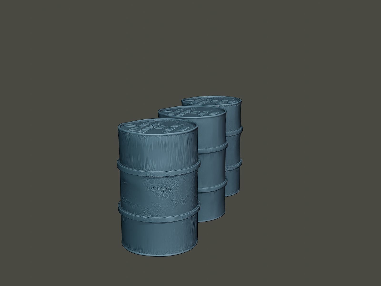 ww2 German Fuel drums and fuel tanks Pack 3D print model_3