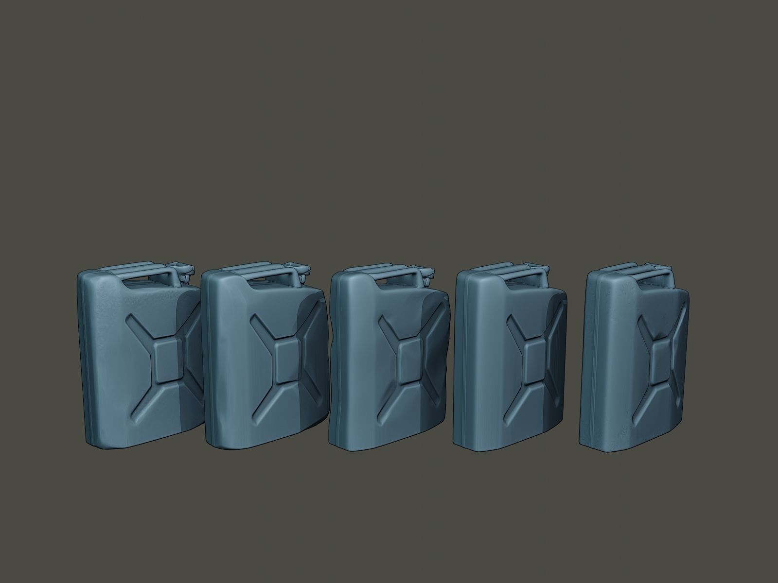 ww2 German Fuel drums and fuel tanks Pack 3D print model_50