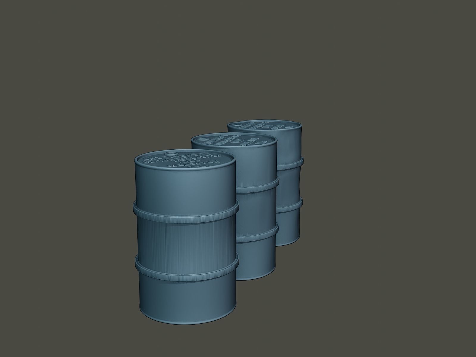 ww2 German Fuel drums and fuel tanks Pack 3D print model_13
