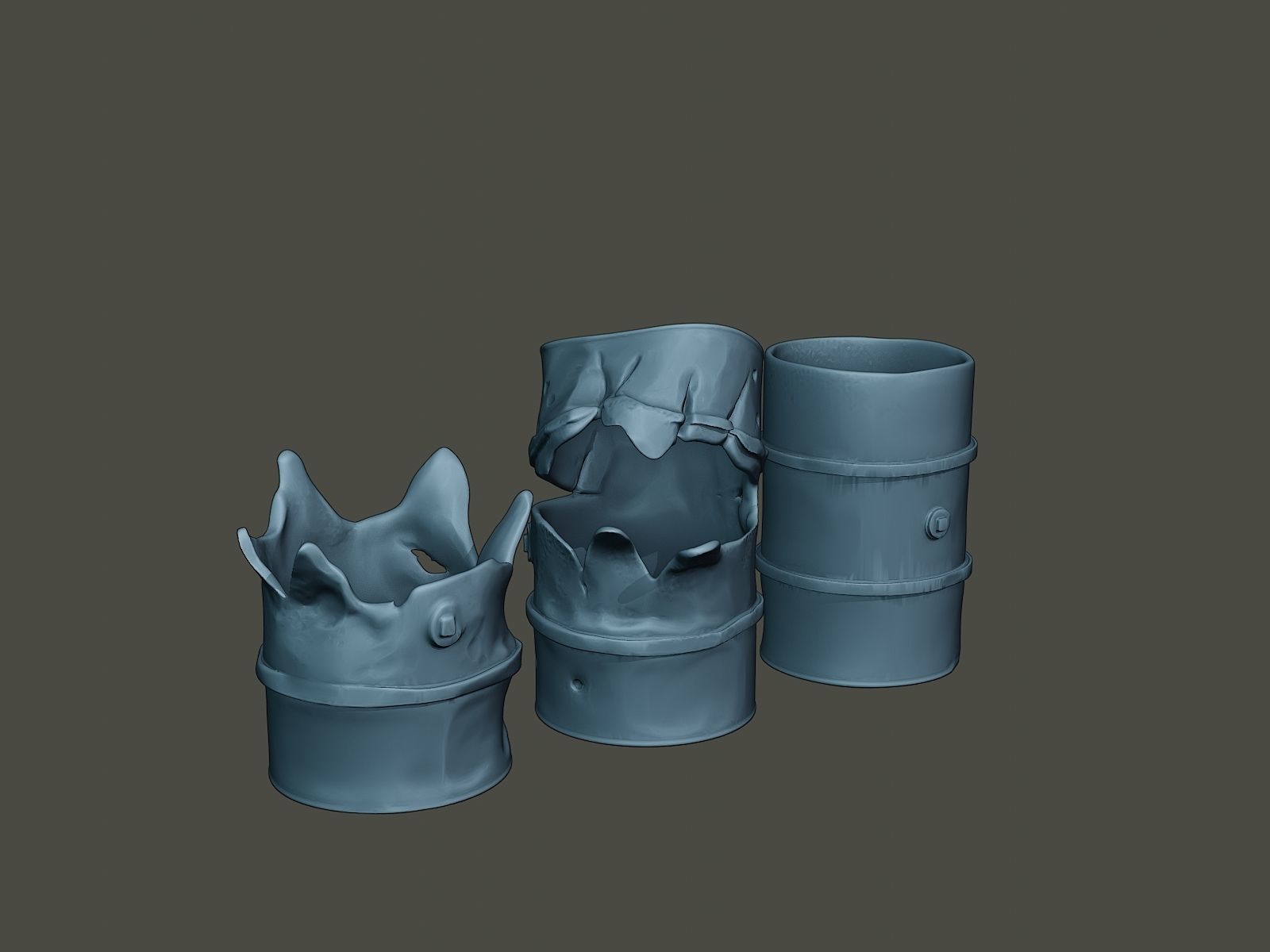 ww2 German Fuel drums and fuel tanks Pack 3D print model_29