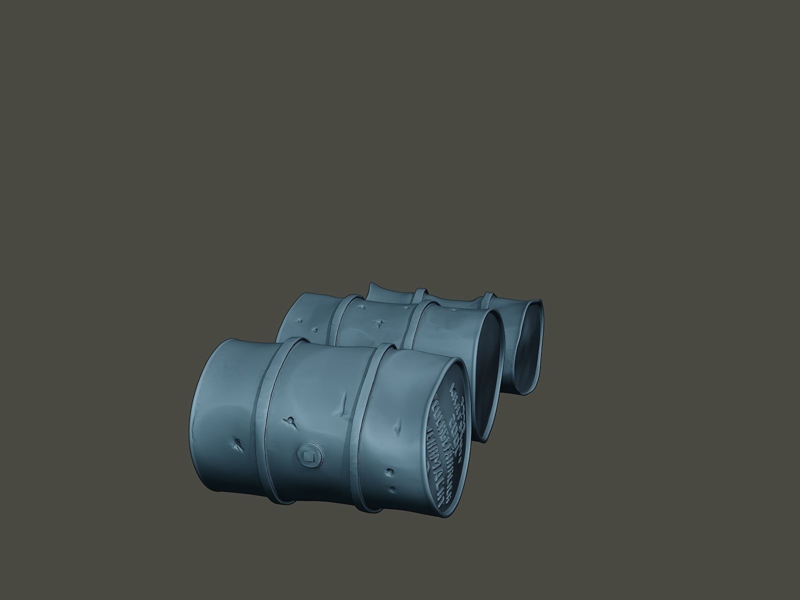 ww2 German Fuel drums and fuel tanks Pack 3D print model_38