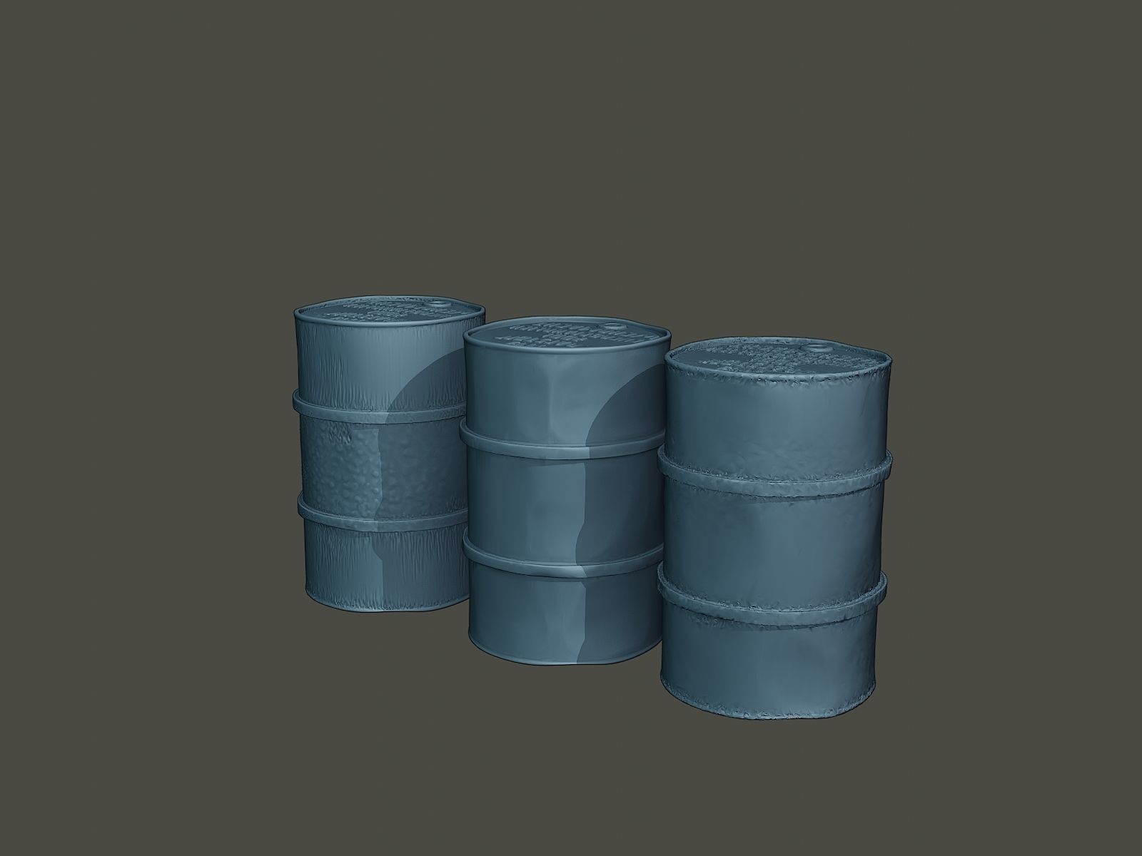 ww2 German Fuel drums and fuel tanks Pack 3D print model_6