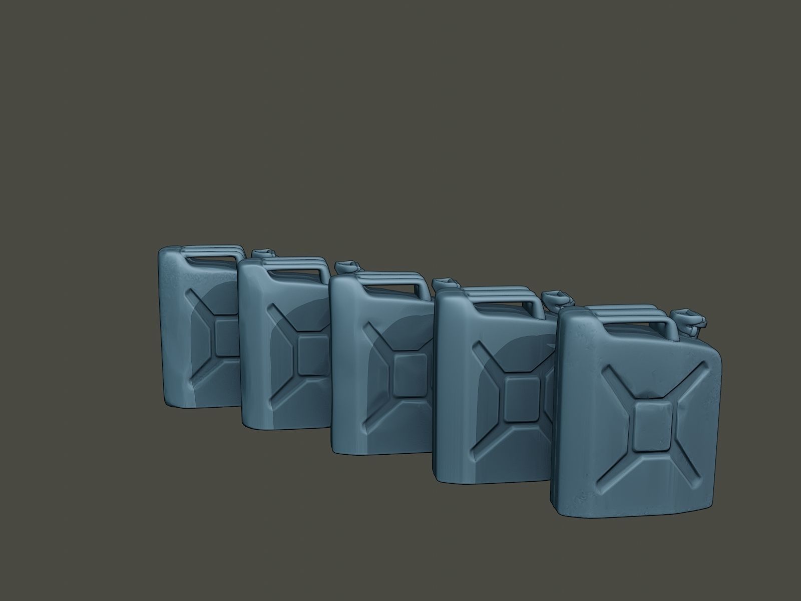 ww2 German Fuel drums and fuel tanks Pack 3D print model_51