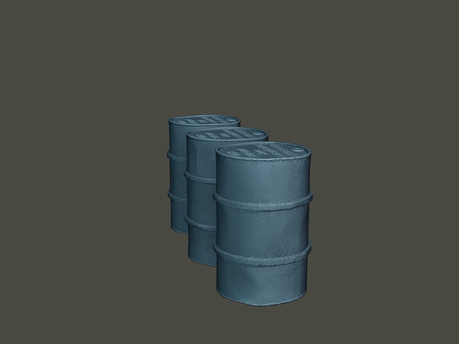 ww2 German Fuel drums and fuel tanks Pack 3D print model_7