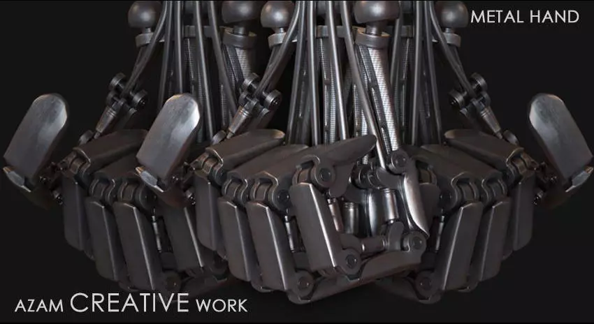 Metal Hand 3D model