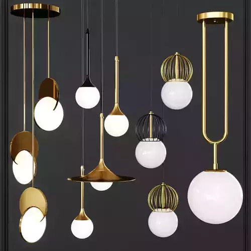 Pendant lights set 024  