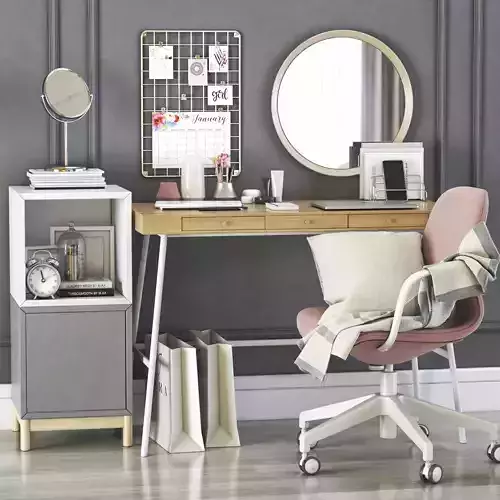 LILLASEN dressing table and workplace 3D model