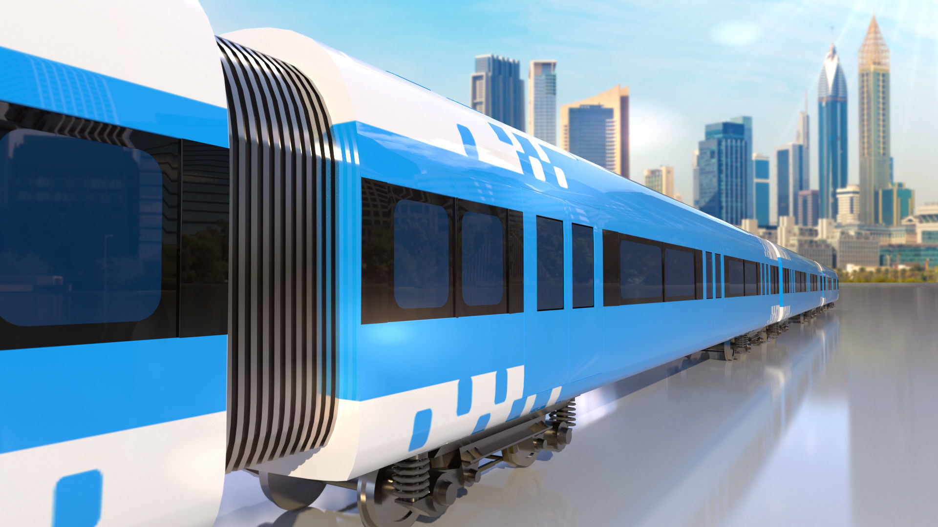 Dubai metro 3D model_8