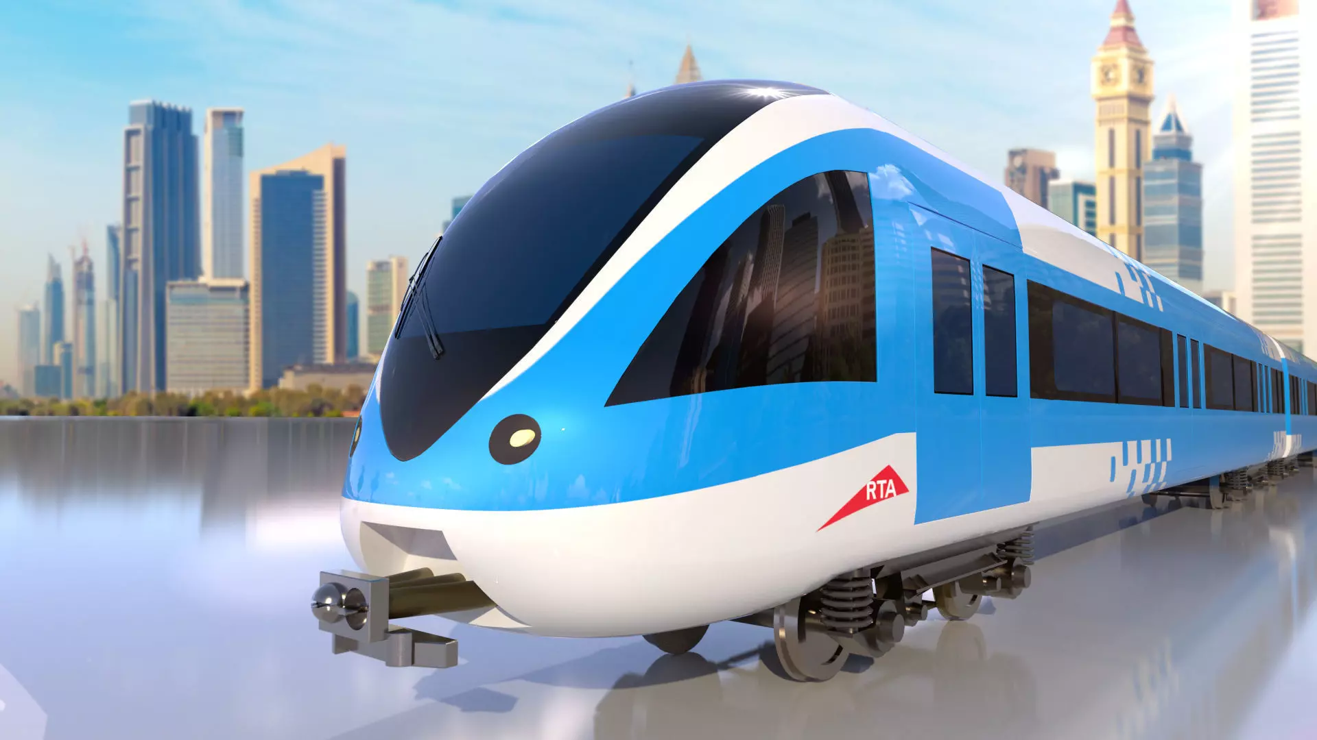 Dubai metro 3D model_0