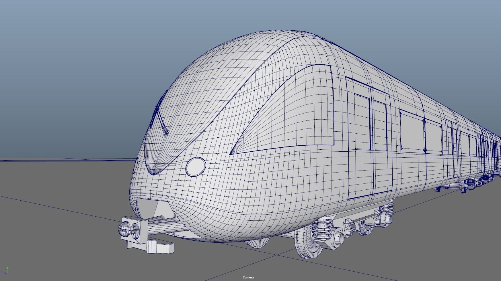 Dubai metro 3D model_1