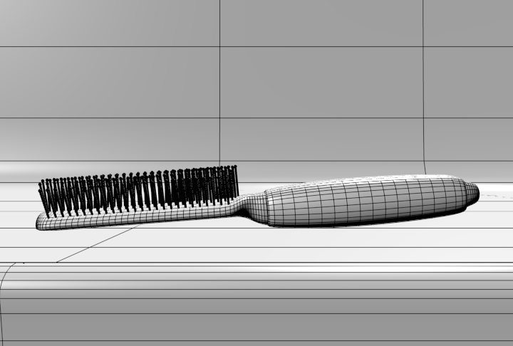 Hairbrush two hair brushes 3D model_4