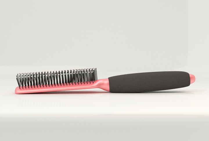 Hairbrush two hair brushes 3D model_3