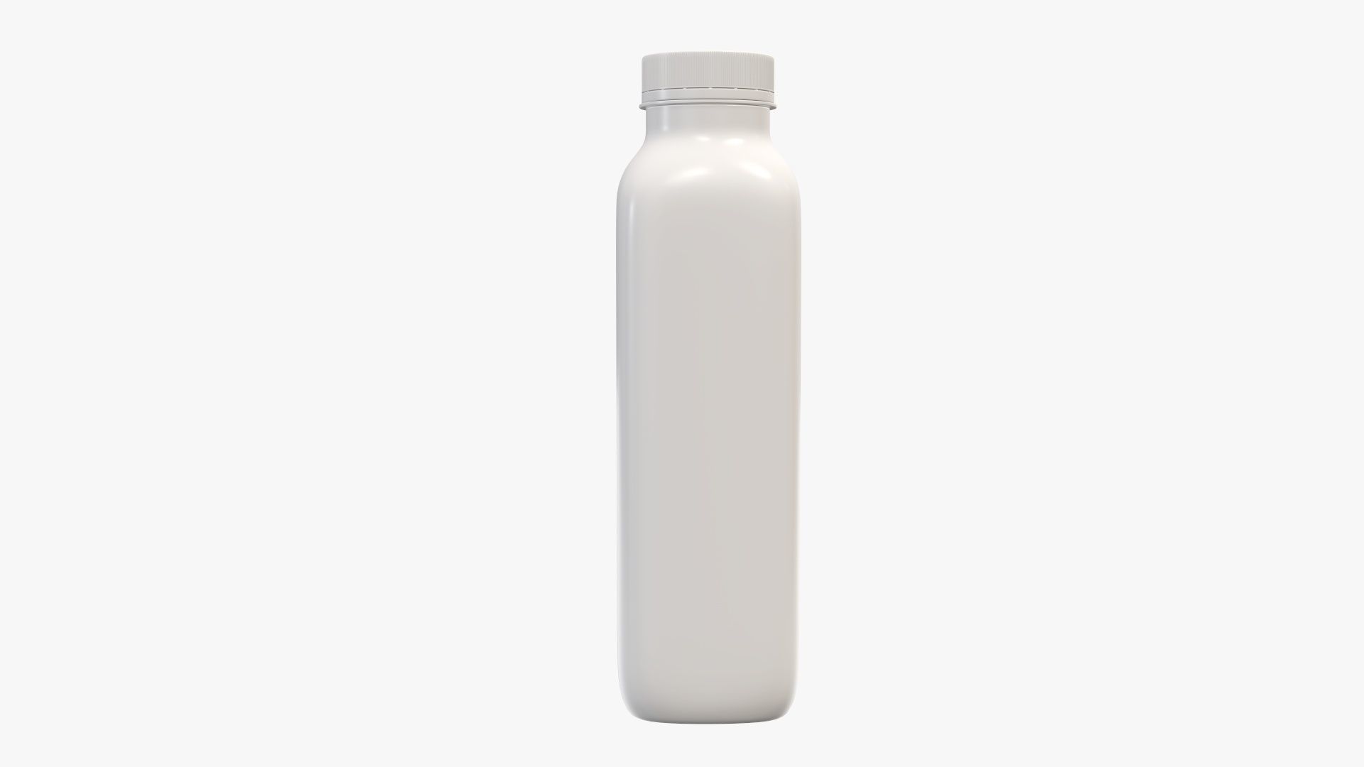Yoghurt bottle unopened 2 3D model_1
