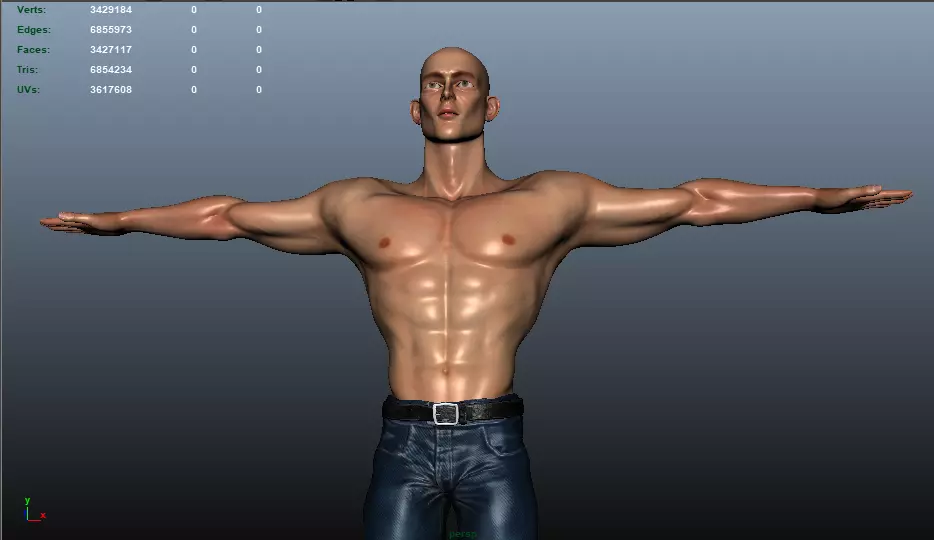 The Bodyman man Free 3D model