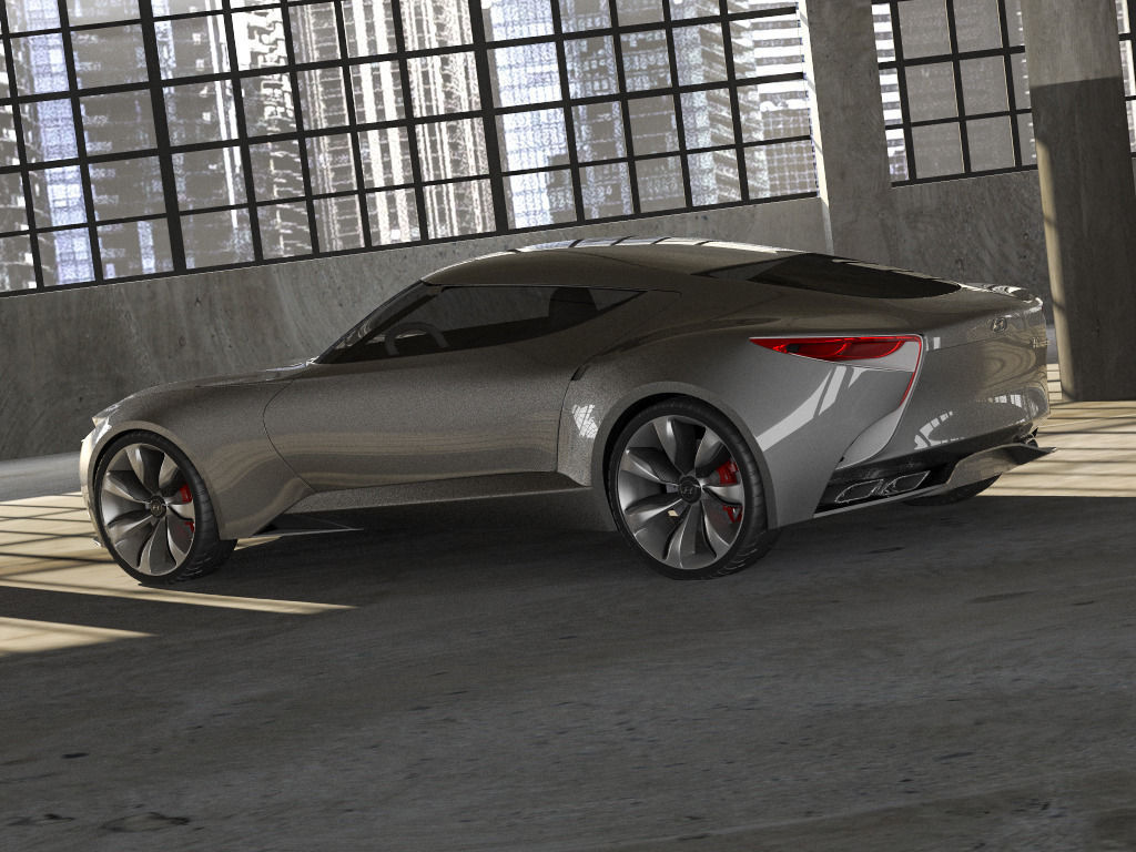 Hyundai HND-9 and garage 3D model_5
