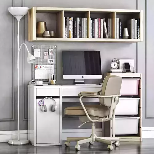 MICKE white workplace