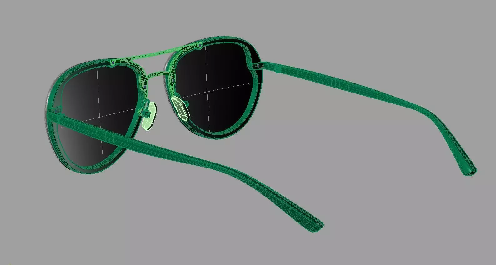 Gold Sunglass 3D print model_0