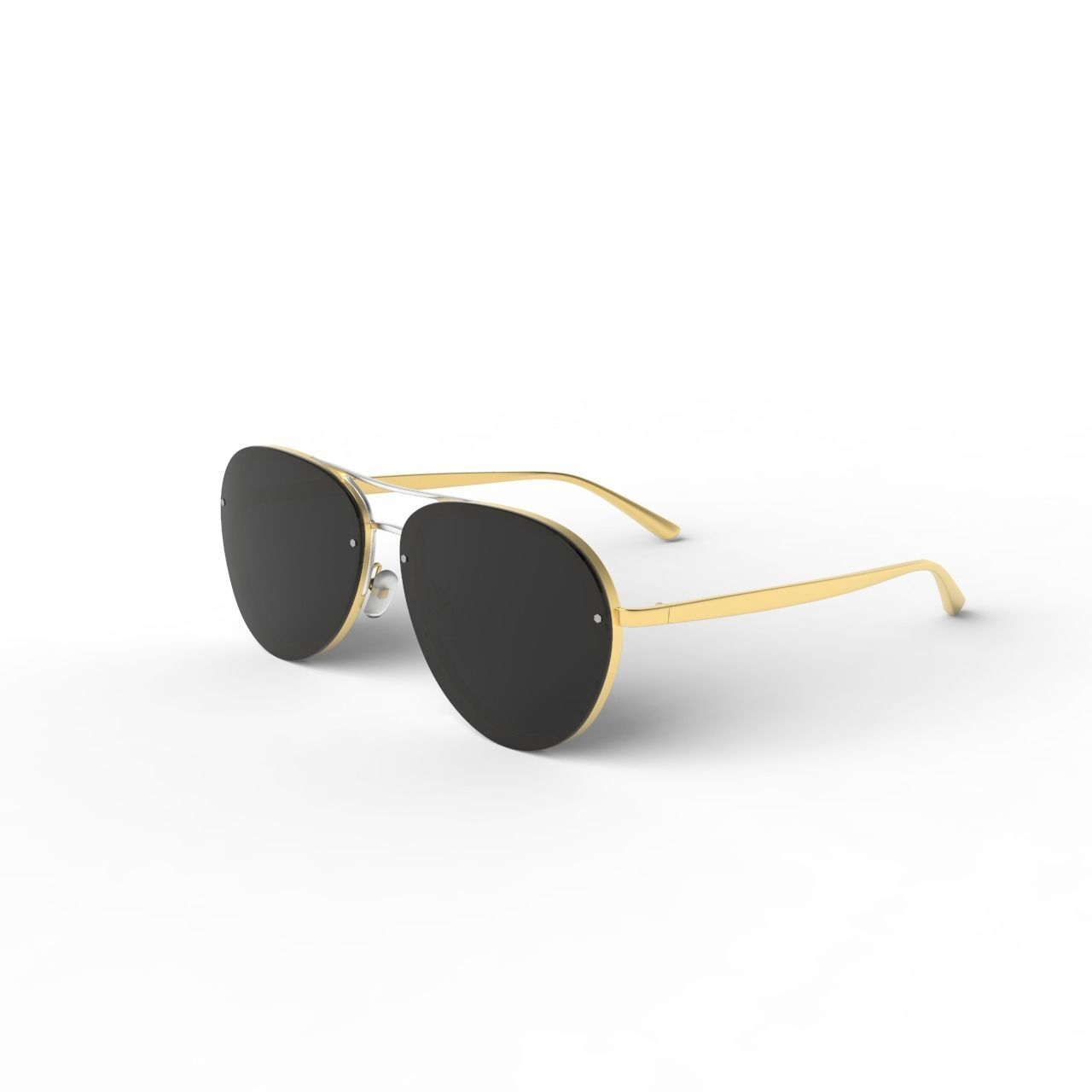 Gold Sunglass 3D print model_1