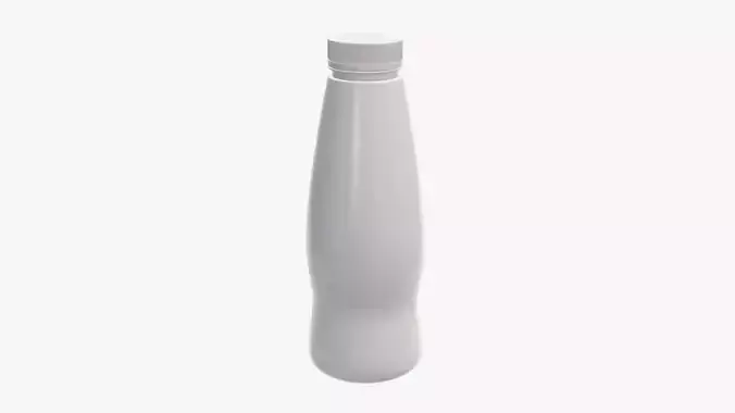 Yoghurt bottle unopened 3 3D model
