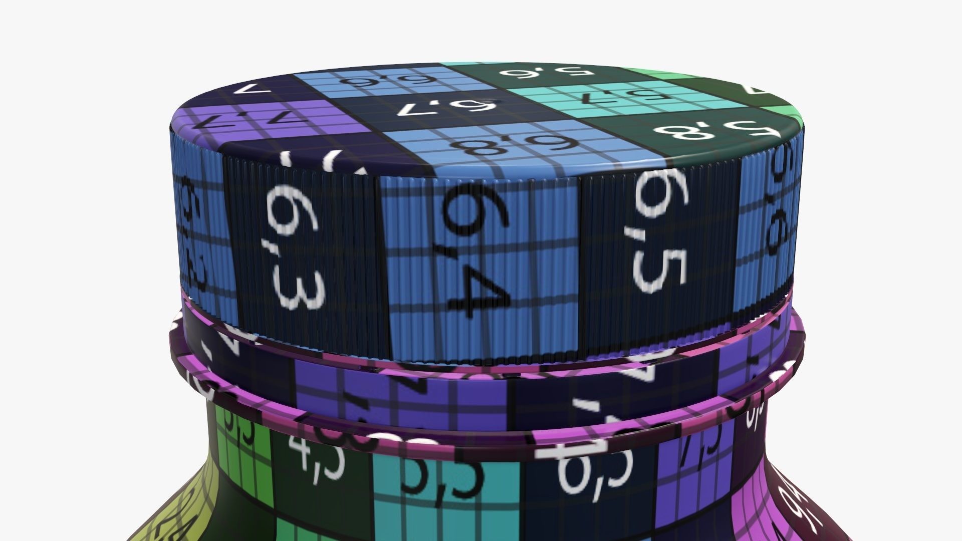 Yoghurt bottle unopened 5 3D model_13