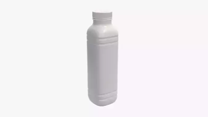 Yoghurt bottle unopened 5 3D model