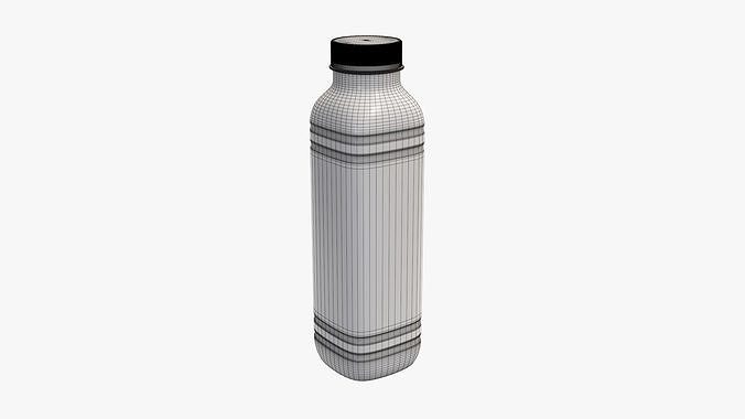Yoghurt bottle unopened 5 3D model 6