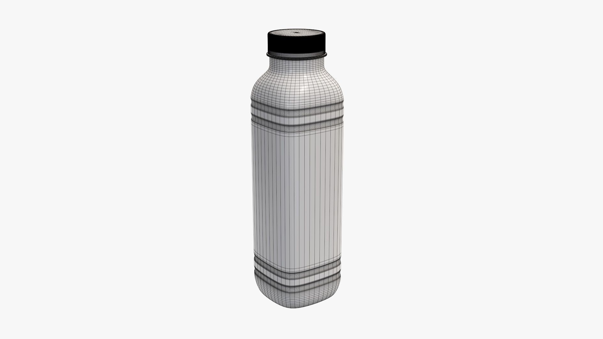 Yoghurt bottle unopened 5 3D model_5