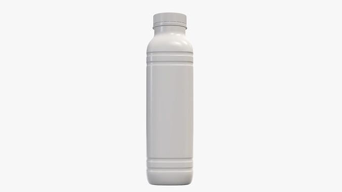 Yoghurt bottle unopened 5 3D model 2