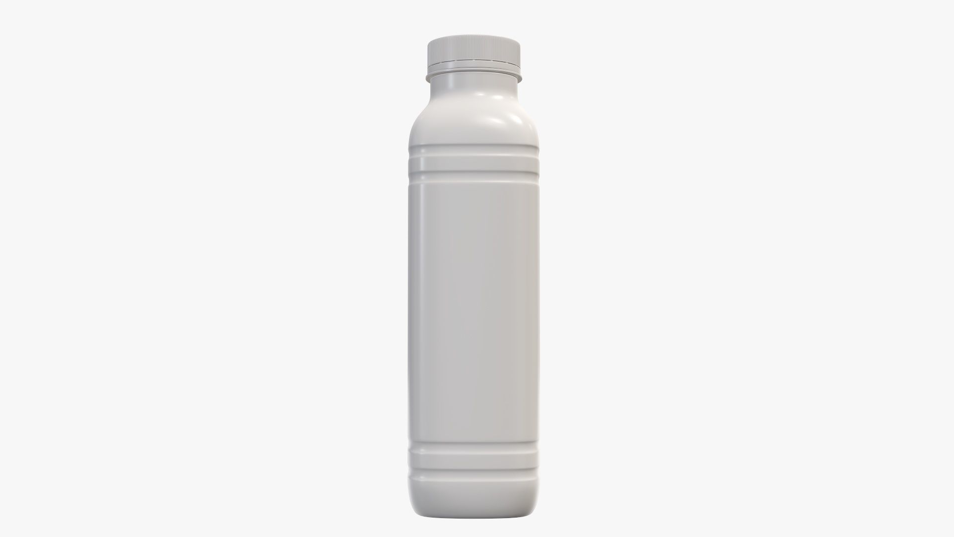 Yoghurt bottle unopened 5 3D model_1