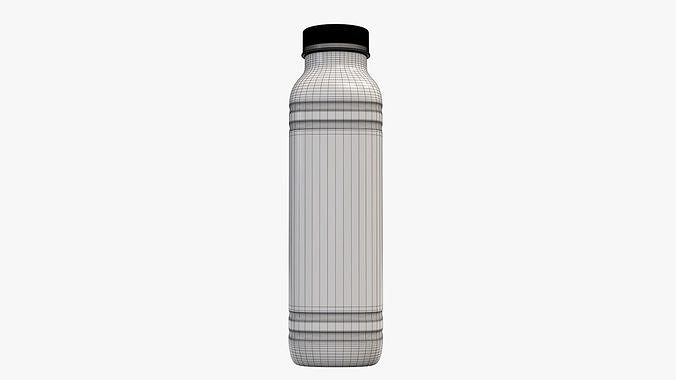 Yoghurt bottle unopened 5 3D model 7