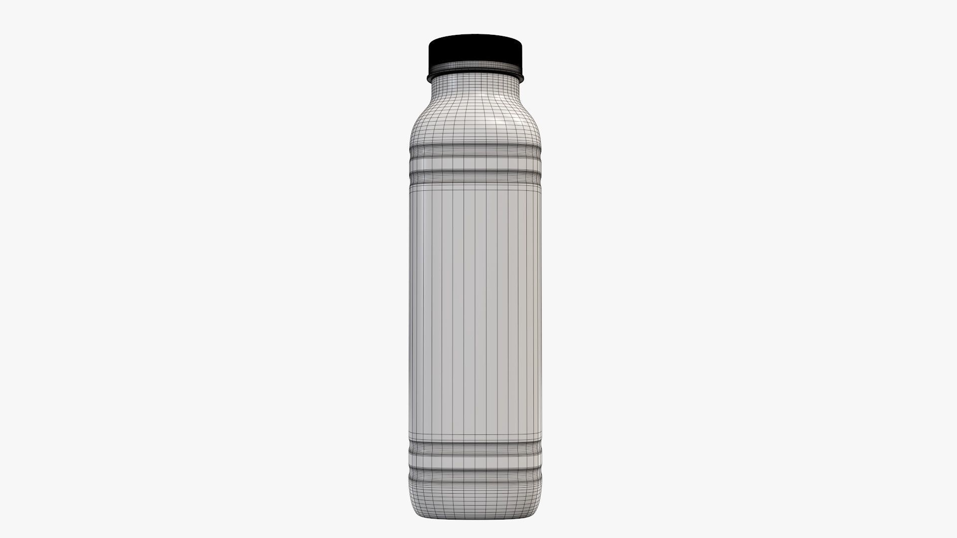 Yoghurt bottle unopened 5 3D model_6