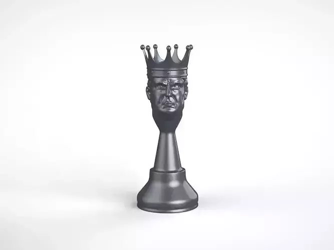 The Don King Chess Piece 3D print model