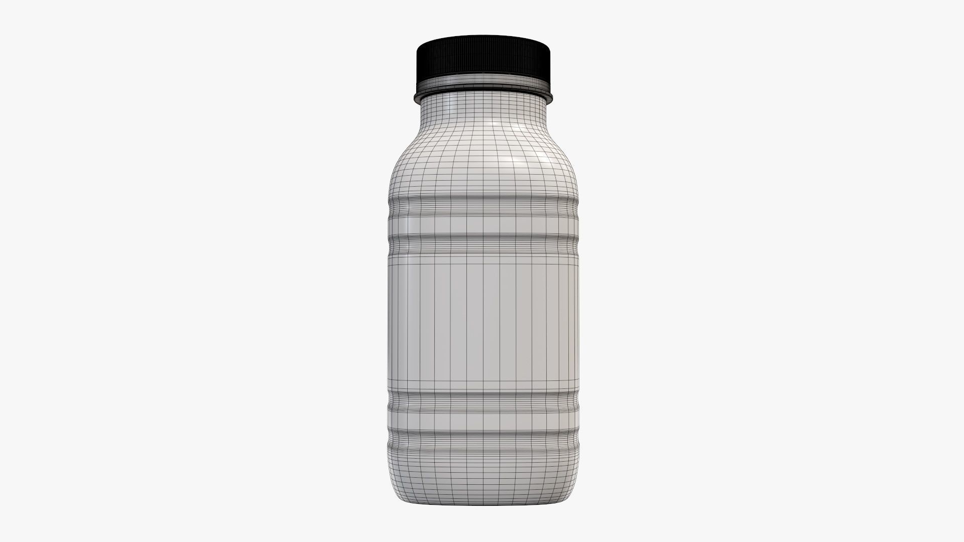 Yoghurt bottle unopened 6 3D model_6