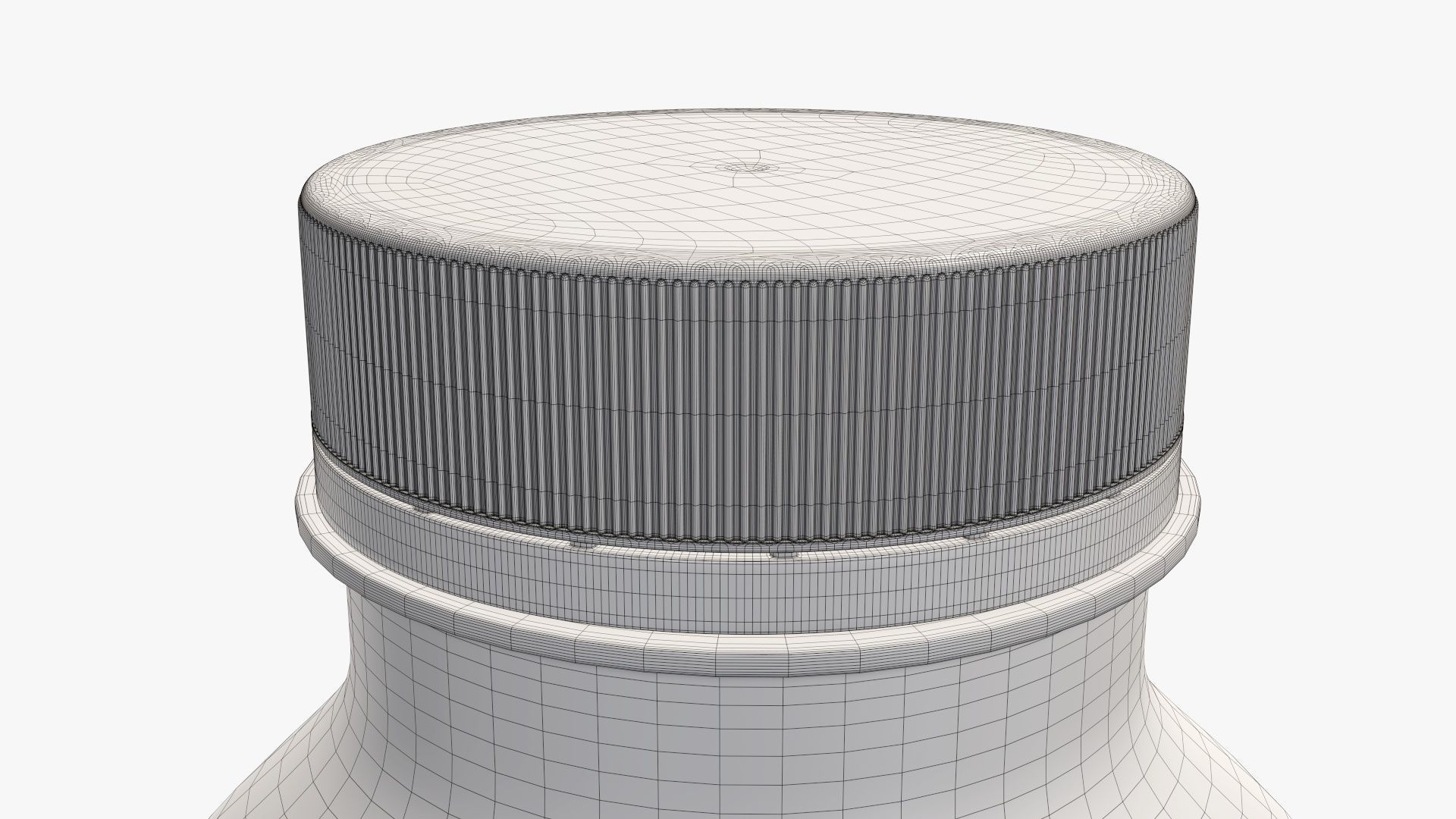 Yoghurt bottle unopened 6 3D model_8