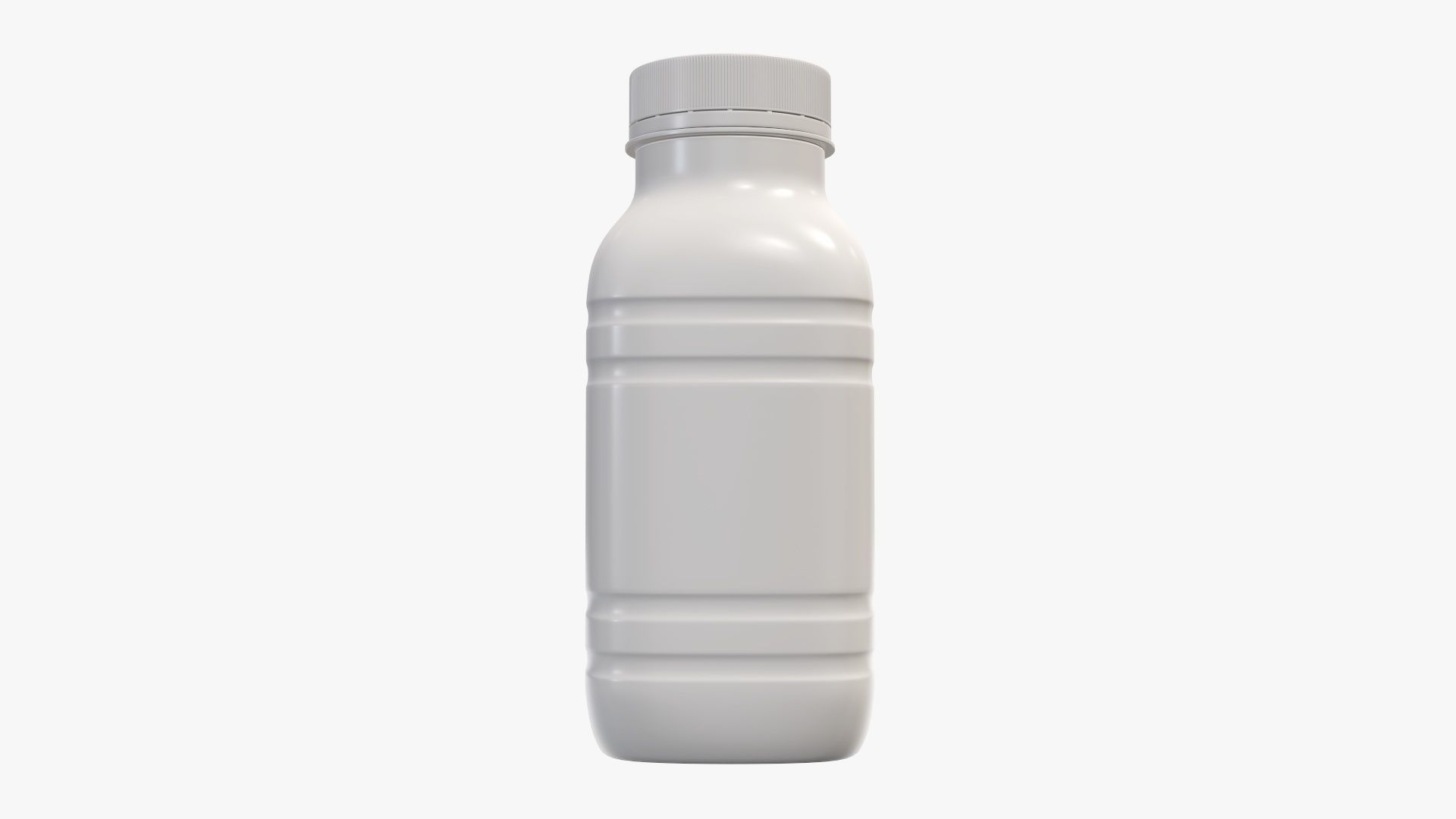 Yoghurt bottle unopened 6 3D model_1