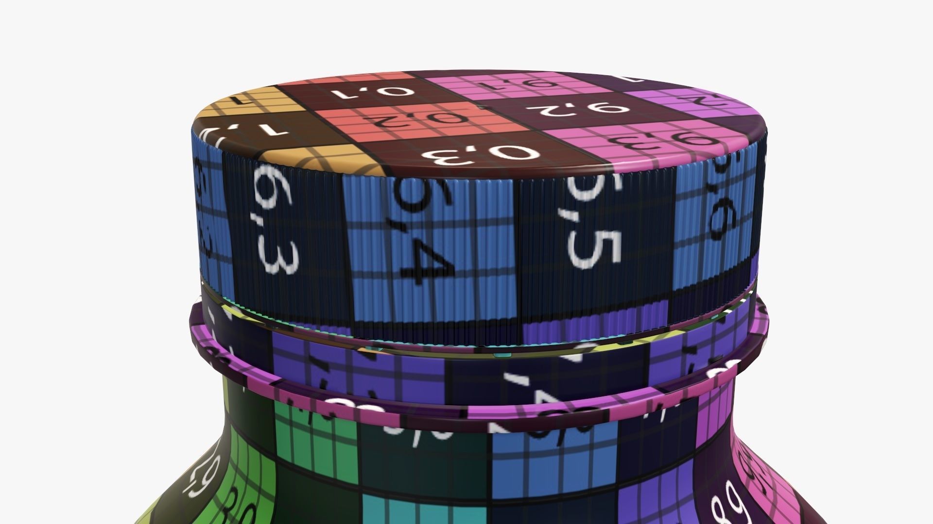 Yoghurt bottle unopened 6 3D model_13