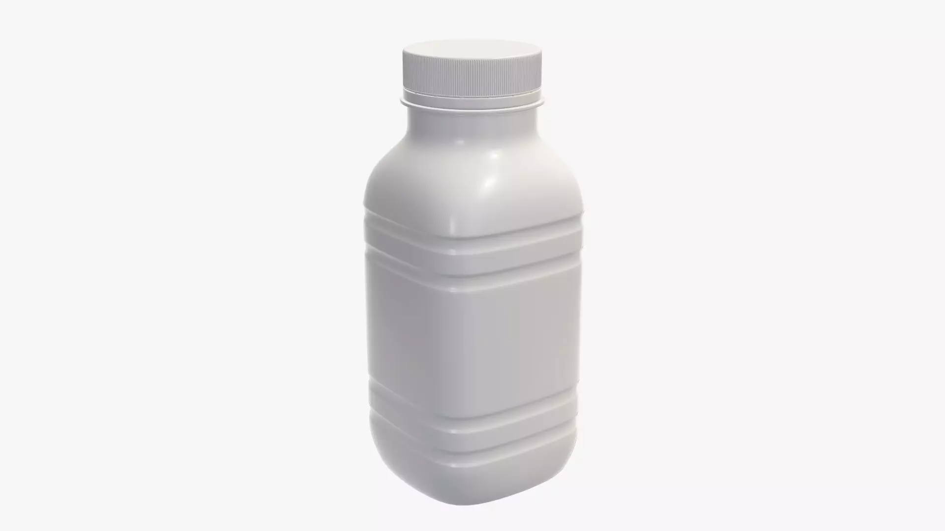 Yoghurt bottle unopened 6 3D model_0