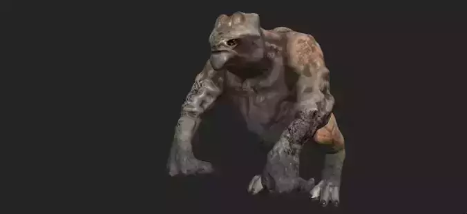 monster orc Low-poly 3D model