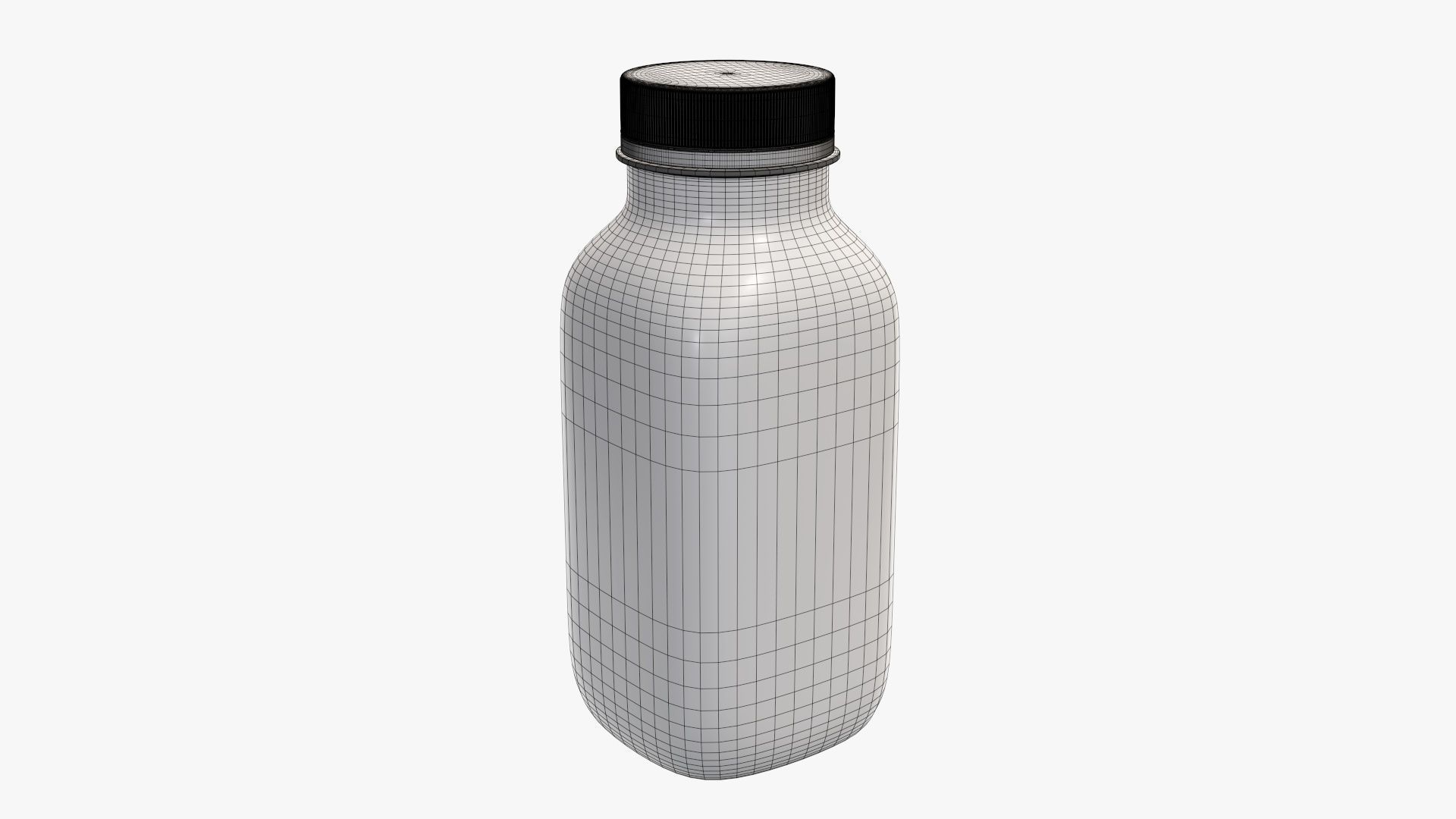 Yoghurt bottle unopened 7 3D model_5
