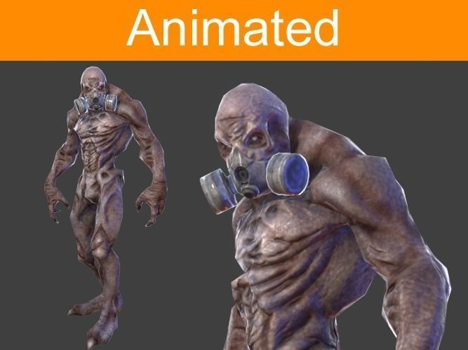 Character Mutant Low-poly 3D model