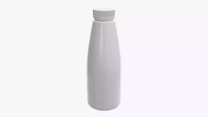 Yoghurt bottle unopened 8 3D model