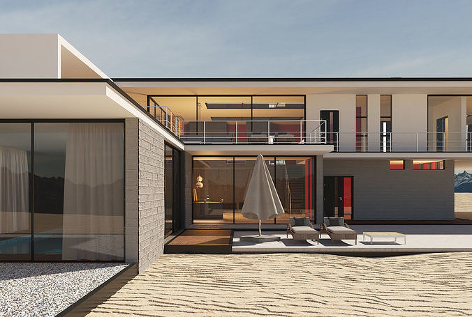Hawkes Bay Villa 3D model 6