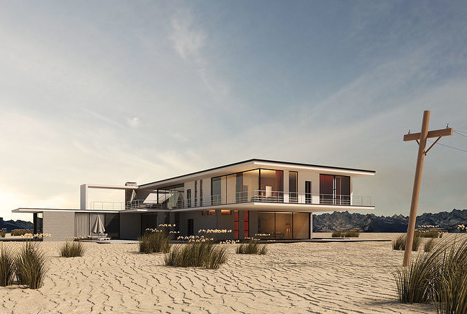 Hawkes Bay Villa 3D model 2