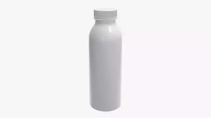 Yoghurt bottle unopened 9 3D model