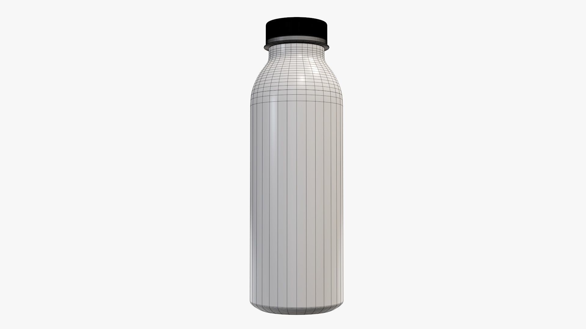 Yoghurt bottle unopened 9 3D model_6