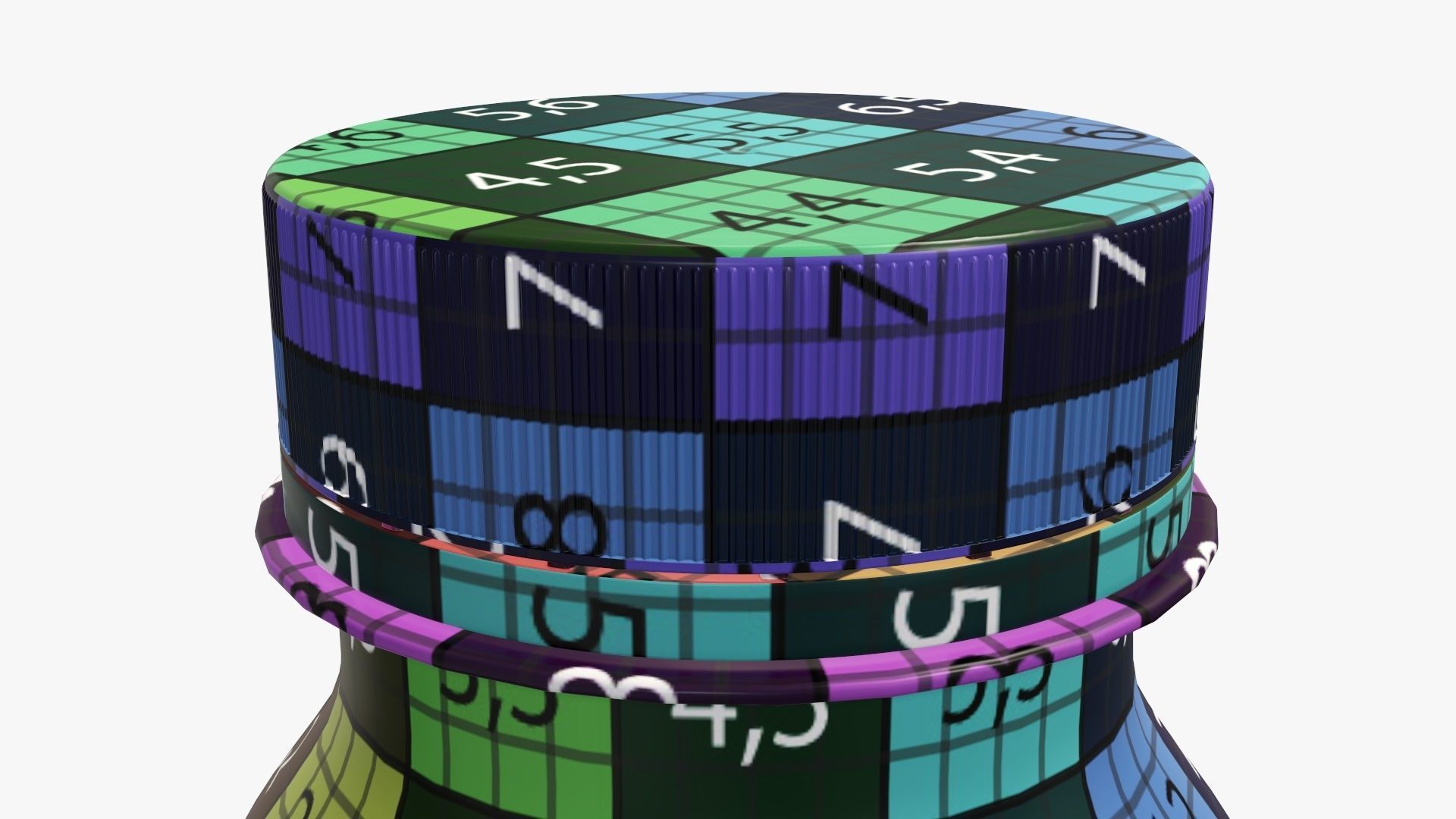 Yoghurt bottle unopened 9 3D model_13