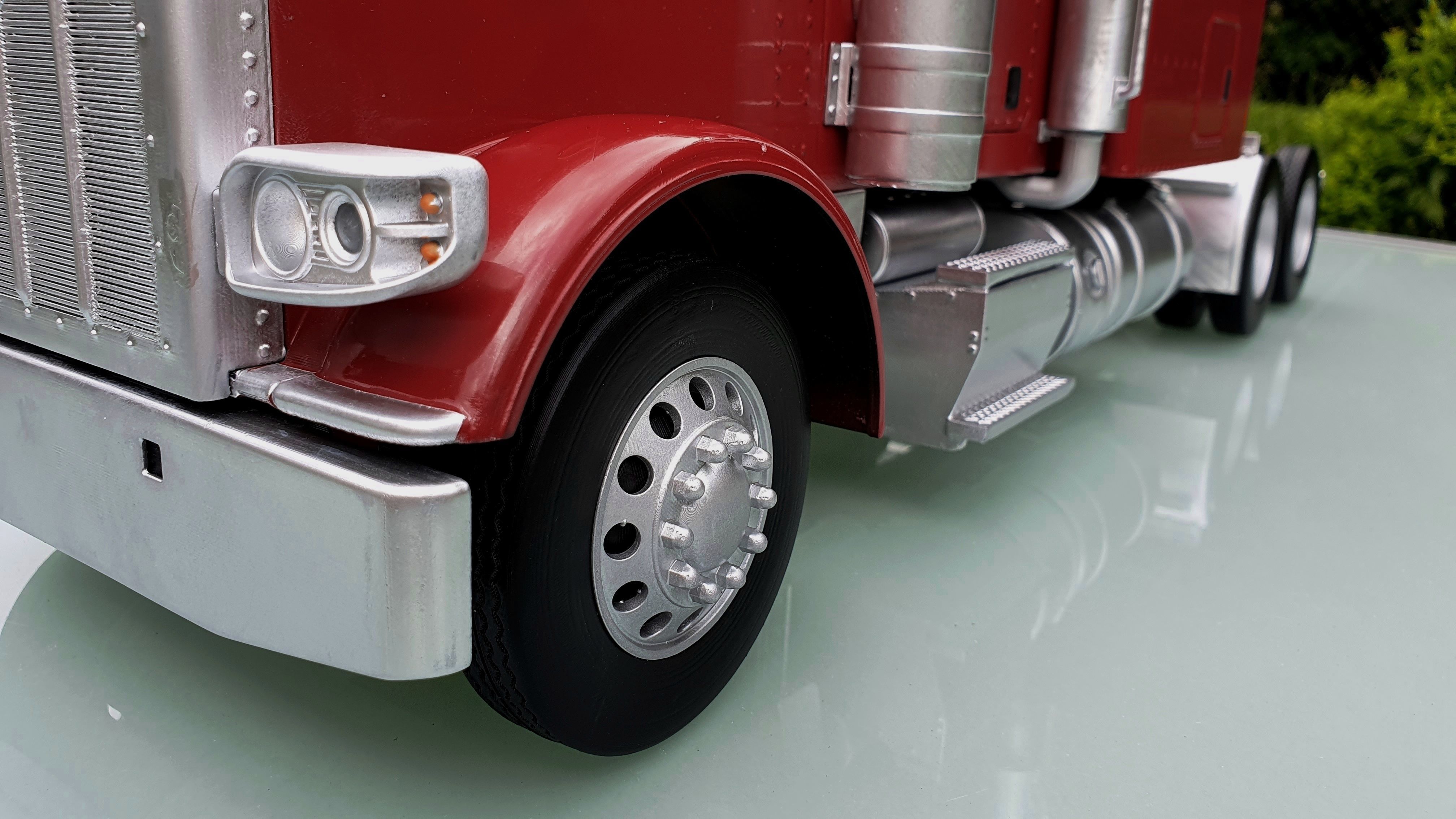 Peterbilt 389 - detailed scale model kit 3D print model_13