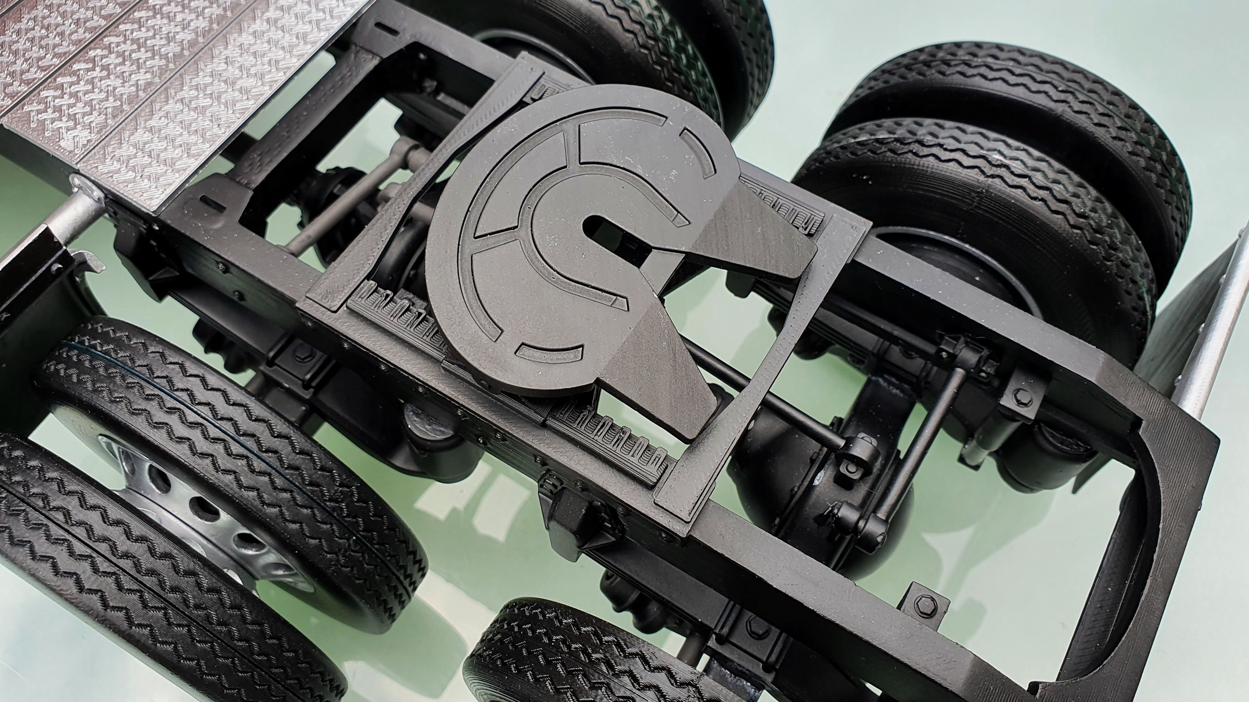 Peterbilt 389 - detailed scale model kit 3D print model_15